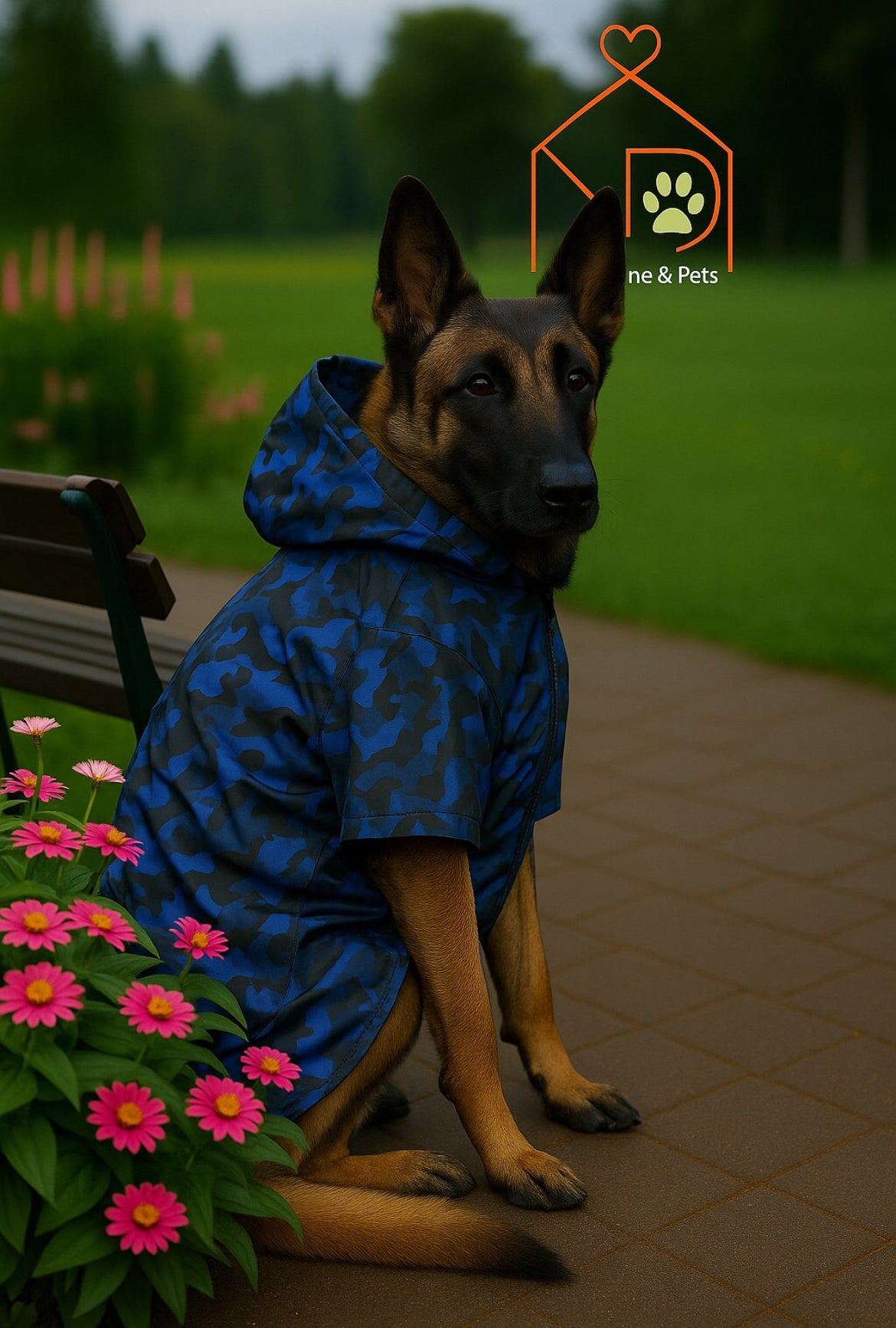 Impermeable Essentials BIG Azul Negro